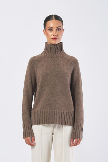 Maglia MANTOVA 25293660536 filato fana e cashmere MANTOVA 25293660536 007 VISONE MEL MAX MARA 