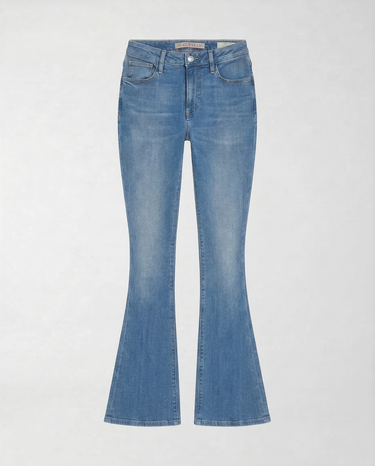 Jeans Sexy Flare Bootcut W6RA0L D6882 SUNFLOWER BLISS WASHED GUESS 