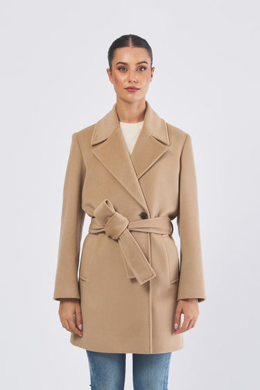 Cappotto ERSILIA 252301608 drap lana cachemire ERSILIA 252301608 004 CAMMELLO MARELLA