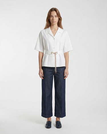 Camicia in Cotone SMMCARISMA 26191110936 060 BIANCO CANDIDO MAX MARA 