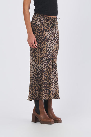 Gonna ALBANY 25231061 twill di viscosa stampato ALBANY 25231061 002 NATURALE MARELLA