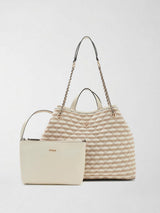 Borsa Shopper Guess da Donna Taupe HWAG96 73290 TAUPE MULTI GUESS 