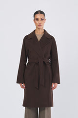 Cappotto CORTE 25250160626 drap di pura lana CORTE 25250160626 089 CIOCCOLATO WEEKEND