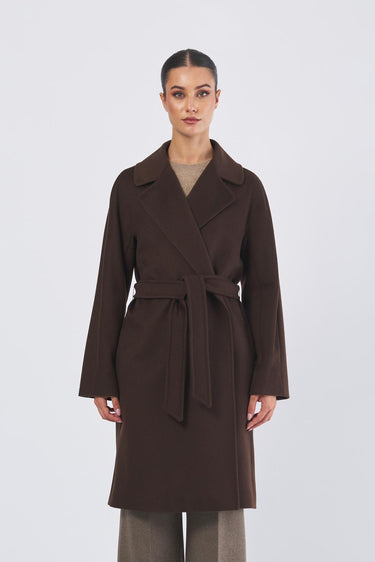 Cappotto CORTE 25250160626 drap di pura lana CORTE 25250160626 089 CIOCCOLATO WEEKEND