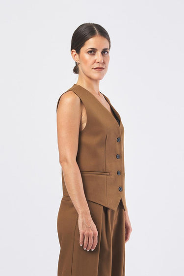 Gilet EFW250362 EFW250362 MARRONE ELEH