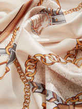 Foulard Donna Kefiah Stampa Grafica Bordeaux/Beige AW5444 POL01 BLACK GUESS 