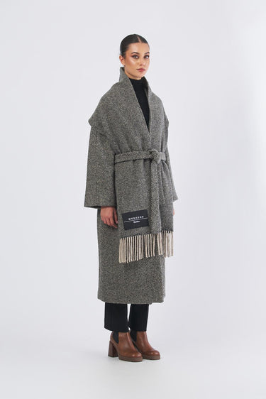 Cappotto ZENICA 25250160426  tweed lana/nylon ZENICA 25250160426 002 CHEVRON WEEKEND 