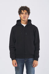 Felpa G8068000028N-83Y3 con zip e cappuccio G8068000028N-83Y3 K299 BLACK TRUSSARDI