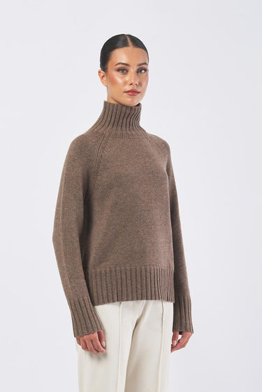 Maglia MANTOVA 25293660536 filato fana e cashmere MANTOVA 25293660536 007 VISONE MEL MAX MARA 