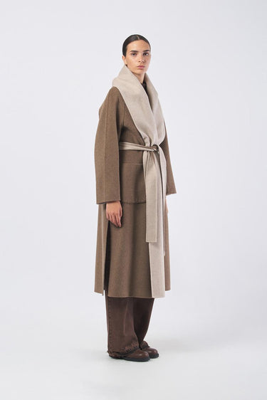 Cappotto CP0564150975 double bicolore CP0564150975 220 TERRA SEVENTY 