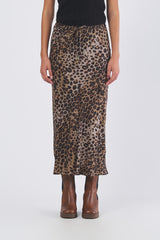 Gonna ALBANY 25231061 twill di viscosa stampato ALBANY 25231061 002 NATURALE MARELLA