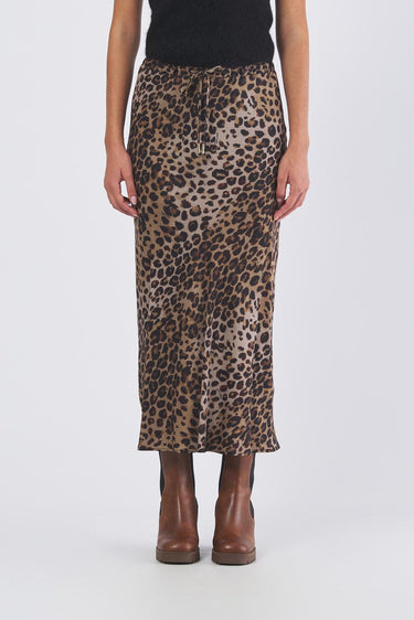 Gonna ALBANY 25231061 twill di viscosa stampato ALBANY 25231061 002 NATURALE MARELLA