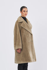 Capospalla ROSALIA 252345601 eco pelliccia ROSALIA 252345601 005 OLIVA MARELLA