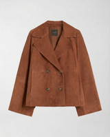 Giacca Doppiopetto in Pelle Scamosciata WKDSOSPIRO 26154410116 003 TERRACOTTA WEEKEND 