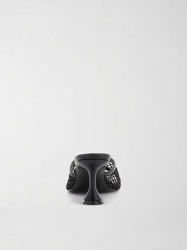 Scalzato Donna Nero con Rete e Tacco a Rocchetto FLJKBA FAB03 BLACK GUESS 