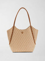 Borsa Shopping Tessi HWWG76 91230 COGNAC MULTI GUESS