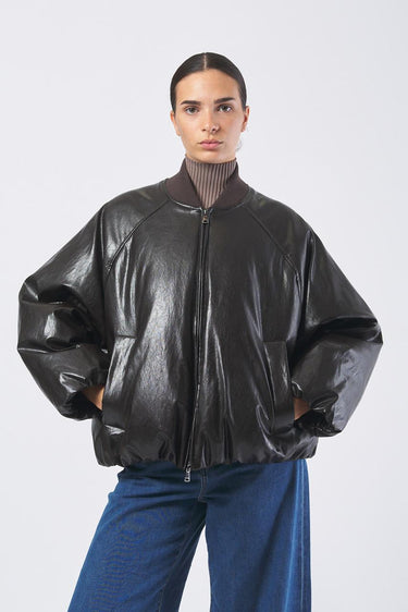 Imbottito POTENTE 25254860426  corto soft rind eff. invecchiato POTENTE 25254860426 001 CIOCCOLATO WEEKEND