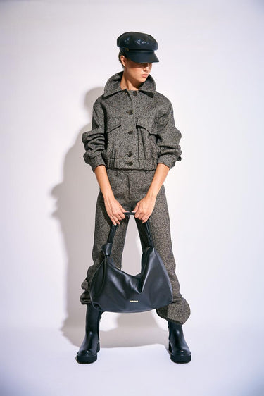 Pantalone TURBIGO 252313608 diagonale misto lana effetto tweed TURBIGO 252313608 001 MARRONE/BEIGE MARELLA