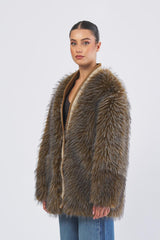 Giacca PACCI c/bordi in maglia PACCI 0615 TABACCO NENETTE