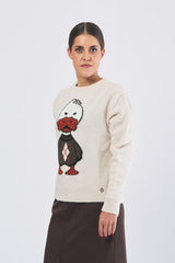 Maglia D81057 intarsio D81057 BURRO ECO