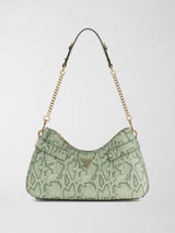 Borsa a spalla animalier Serenova HWKG80 91180 LIGHT SAGE MULTI GUESS 