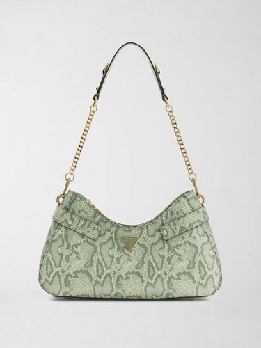 Borsa a spalla animalier Serenova HWKG80 91180 LIGHT SAGE MULTI GUESS 