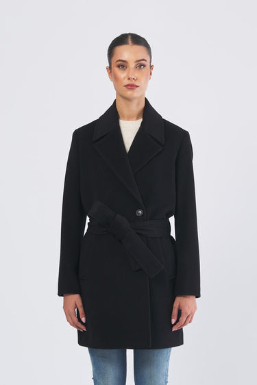 Cappotto ERSILIA 252301608 drap lana cachemire ERSILIA 252301608 003 NERO MARELLA 