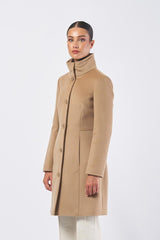 Cappotto LIZ 2521016013 drap lana LIZ 2521016013 012 CAMMELLO PENNY BLACK
