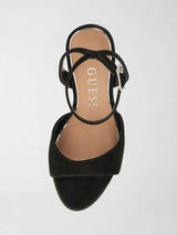 Sandali in suede Hitten FLPHIT SUE03 BLACK GUESS 