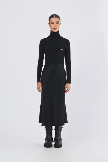 Abito AM06B56E2 di maglia AM06B56E2 110 NERO ELISABETTA FRANCHI