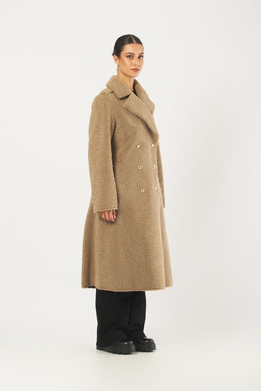 Cappotto laila W5BL62 W4190 G1L7 FOAMY TAUPE GUESS 