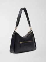Borsa a Spalla Anise Double Zip in Ecopelle Nero HWPD99 16180 BLACK LOGO GUESS 