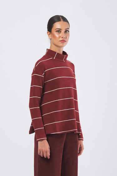 Maglia B140RG collo anello B140RG RIGA BERBERE NEIRAMI 