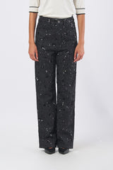 Pantalone CFC0125246003 palazzo CFC0125246003 B001 NERO RINASCIMENTO