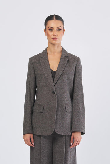 Blazer CALATE 252504607 flanella leggera misto lana CALATE 252504607 007 NOCCIOLA EMME MARELLA 