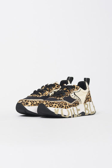 Sneaker 2017475-26 club105 2017475-26 3D31 LEOPARD-PLATINUM VOILE BLANCHE 