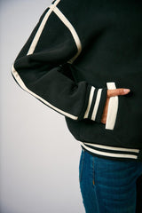 Bomber V5BL05 W0460 V5BL05 W0460 A996 JET BLACK GUESS ATHLEISURE DONNA