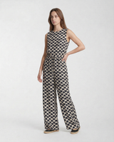 Tuta in Seta Stampata Regular Fit SMMRONCHI 26192410236 001 BLUE/NERO MAX MARA 