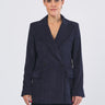 Blazer TOPAZIO 2525046102 velluto a coste stretch TOPAZIO 2525046102 008 BLU EMME MARELLA 