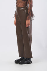 Pantalone AMATI 25297860236 ecopelle jersey AMATI 25297860236 001 VISONE 2 MAX MARA 