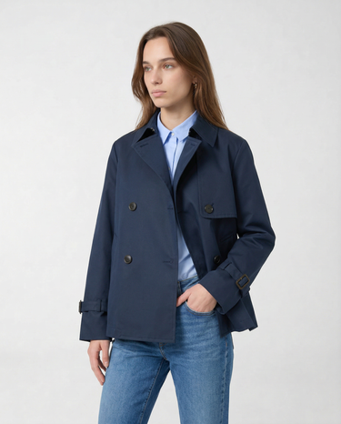 Trench Corto Svasato WKDBIGLIA 26150210516 006 BLU WEEKEND 