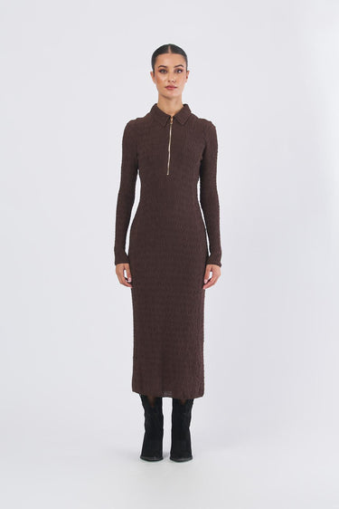 Abito EDDA 252362601 jersey cloquè EDDA 252362601 005 MARRONE MARELLA 