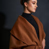 Cappotto CP67D56E2 con cintura CP67D56E2 EC1 BROWN SUGAR ELISABETTA FRANCHI 