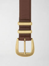 Cintura da Donna in Pelle Naturale Marrone BW9282 P5430 CHOCOLATE GUESS 