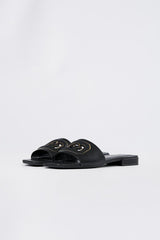 Sandalo tarisha FLJTAR LEA19 FLJTAR LEA19 BLACK/GOLD GUESS 