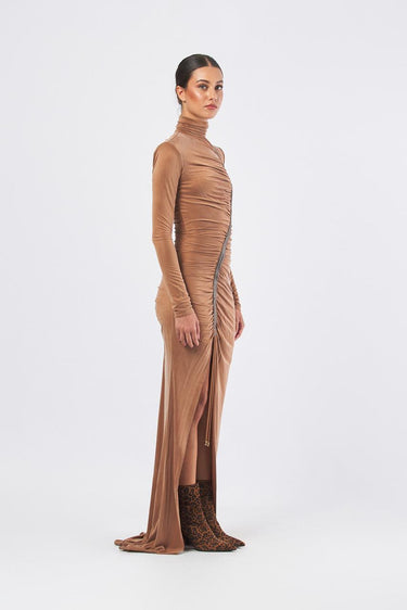Abito ABR0957E2 ABR0957E2 EC1 BROWN SUGAR ELISABETTA FRANCHI 