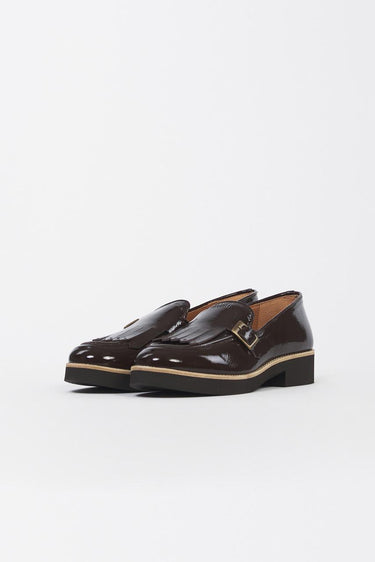 Mocassino GW181 forma 5719 suola sibilla GW181 MORO/CUOIO NINNI D. 
