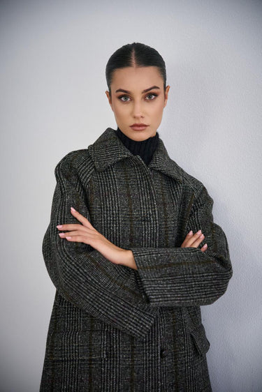 Cappotto PITONE 25250161126  tweed lana/nylon PITONE 25250161126 001 GALLES WEEKEND 