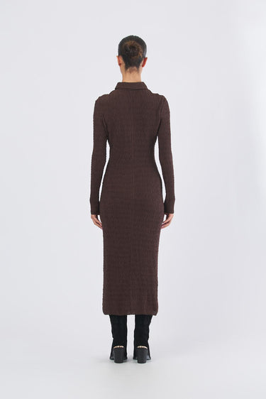 Abito EDDA 252362601 jersey cloquè EDDA 252362601 005 MARRONE MARELLA 