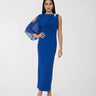 Abito Rinascimento Monospalla con Drappeggio CFC0128101003 B611 BLU BRILLANTE RINASCIMENTO 